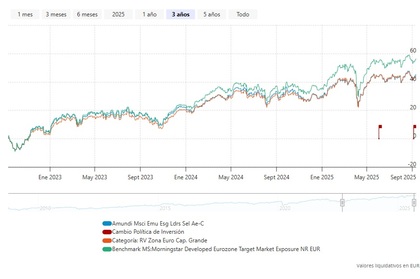 Desempeño del ETF en 3 años
