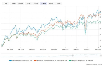 Desempeño del Magallanes European Equity FI en 3 años