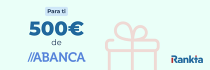 Imagen promocional de ABANCA con regalo de 500 € para nuevos clientes dentro de las promociones de banco