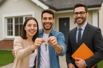 Jóvenes comprando su primera vivienda con la hipoteca joven Bankinter 2025