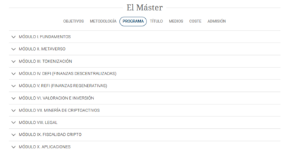 Máster Online en Blockchain e Inversión en Activos Digitales - IEB