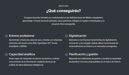 Máster en Innovación y Fintech - Barcelona Finance School