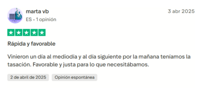 Experiencias con CBRE tasaciones