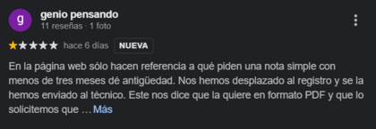 reseña negativa sobre tasadora tinsa