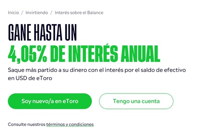 eToro cuenta remunerada