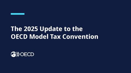 Actualización del modelo convenio tributario de la OCDE