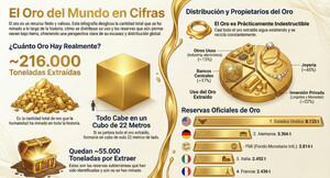 ¿Cuánto oro hay en el mundo y en qué manos está?