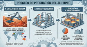 Guía para invertir en aluminio desde España [2026] con acciones, ETFs y derivados