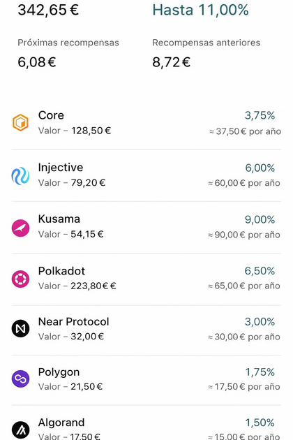 Programa de staking de la app de Finst