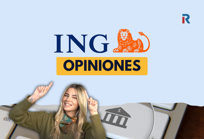 Imagen de Paula Díaz Linares, periodista especializada en banca, sonriendo y señalando hacia arriba junto al texto “ING opiniones” y el logotipo del banco ING, en un contexto de análisis financiero.