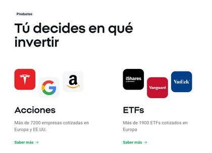 Comprar acciones y ETFs (también fraccionadados) en XTB