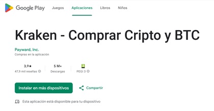 Opiniones de los usuarios sobre Kraken
