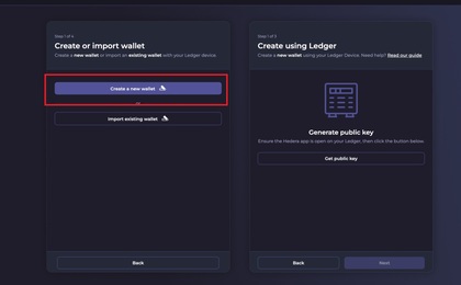 Crear una nueva cold wallet