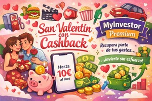 Amor a primera Visa con MyInvestor: el cashback que te devuelve parte de tus compras