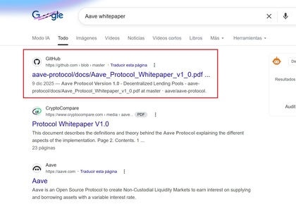 Whitepaper del token AAVE