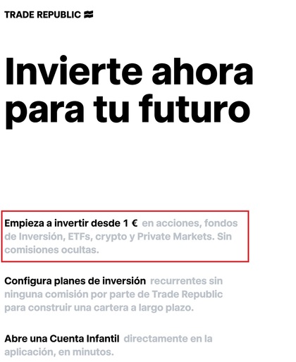 Comisiones Trade Republic