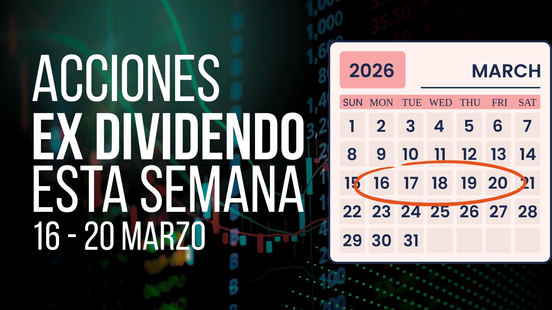 Dividendos de marzo: 15 acciones para cobrar hasta un 19.57% esta semana