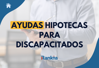 Persona revisando documentos de hipoteca y ayudas para vivienda adaptada, con enfoque en financiación para personas con discapacidad.