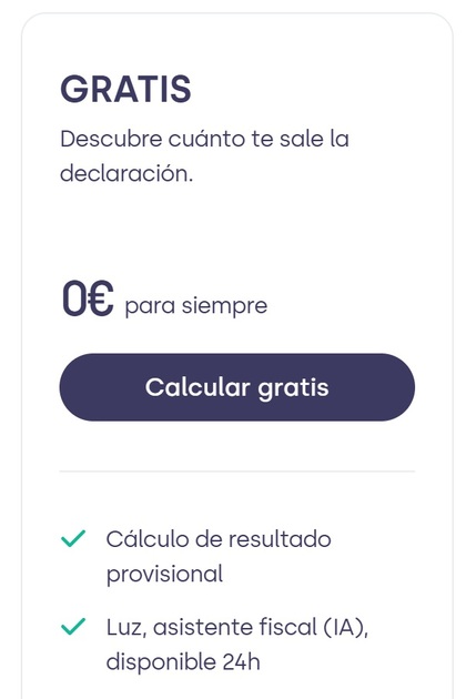 Plan de optimización fiscal gratuito de Taxdown