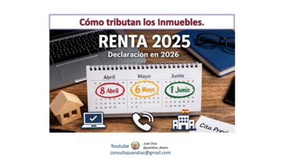 Cómo tributan los Inmuebles en la Renta 2026