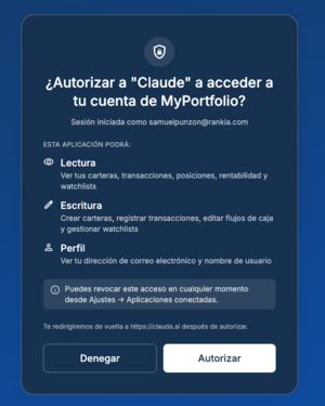 MyPortfolio: conecta tu cartera a Claude con MCP