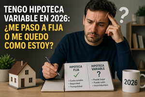 Tengo hipoteca variable en 2026: ¿me paso a fija o me quedo como estoy?