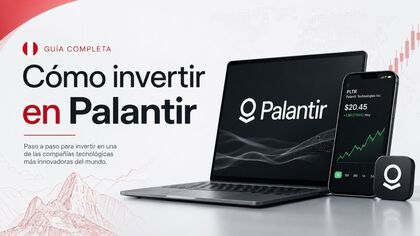Imagen que ilustra cómo invertir en Palantir, con gráficos y consejos sobre estrategias de inversión.