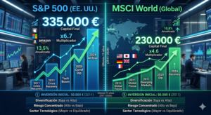 ¿S&P 500 o MSCI World? La batalla definitiva por tu cartera