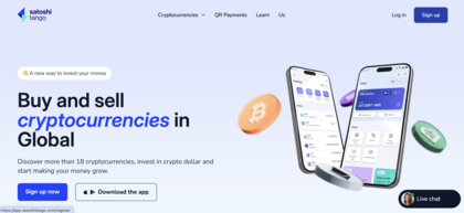 Página web de Satoshi Tango