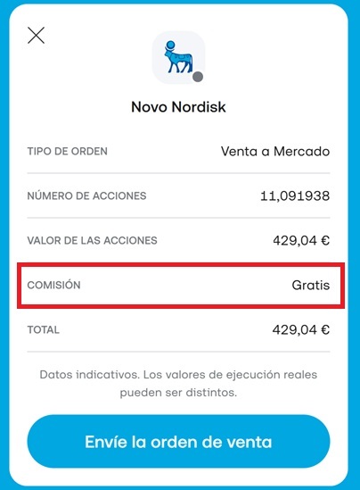 Trading 212 no cobra comisiones de compra-venta de acciones o ETFs
