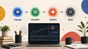 Comparativa de las mejores IA para inversores: Claude, ChatGPT, Gemini y Grok
