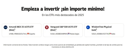 ETFs para invertir a través del Broker Naranja de ING