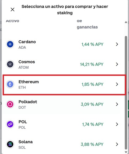 Staking con Ethereum