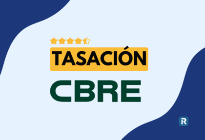 Imagen destacada sobre CBRE Tasaciones con valoración de estrellas y el texto “Tasación CBRE”.