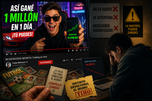 La ilusión del clic millonario: Por qué el trading de YouTube es el nuevo timo de la estampita