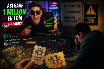 La ilusión del clic millonario: Por qué el trading de YouTube es el nuevo timo de la estampita