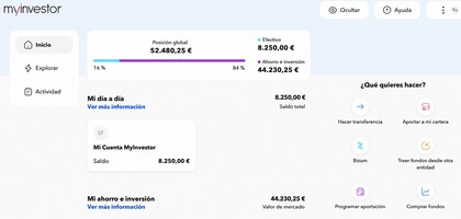Dashboard MyInvestor