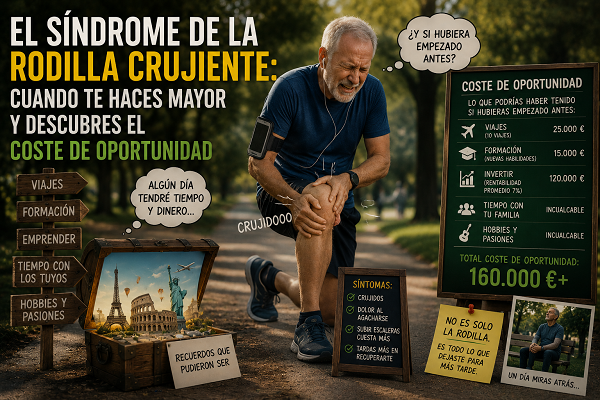 El síndrome de la rodilla crujiente: Cuando te haces mayor y descubres el Coste de Oportunidad