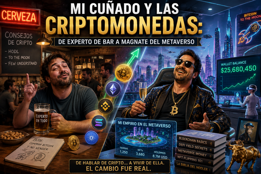 Mi cuñado y las criptomonedas: de experto de bar a magnate del metaverso