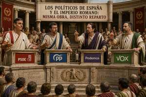 Los políticos de España y el Imperio Romano: misma obra, distinto reparto