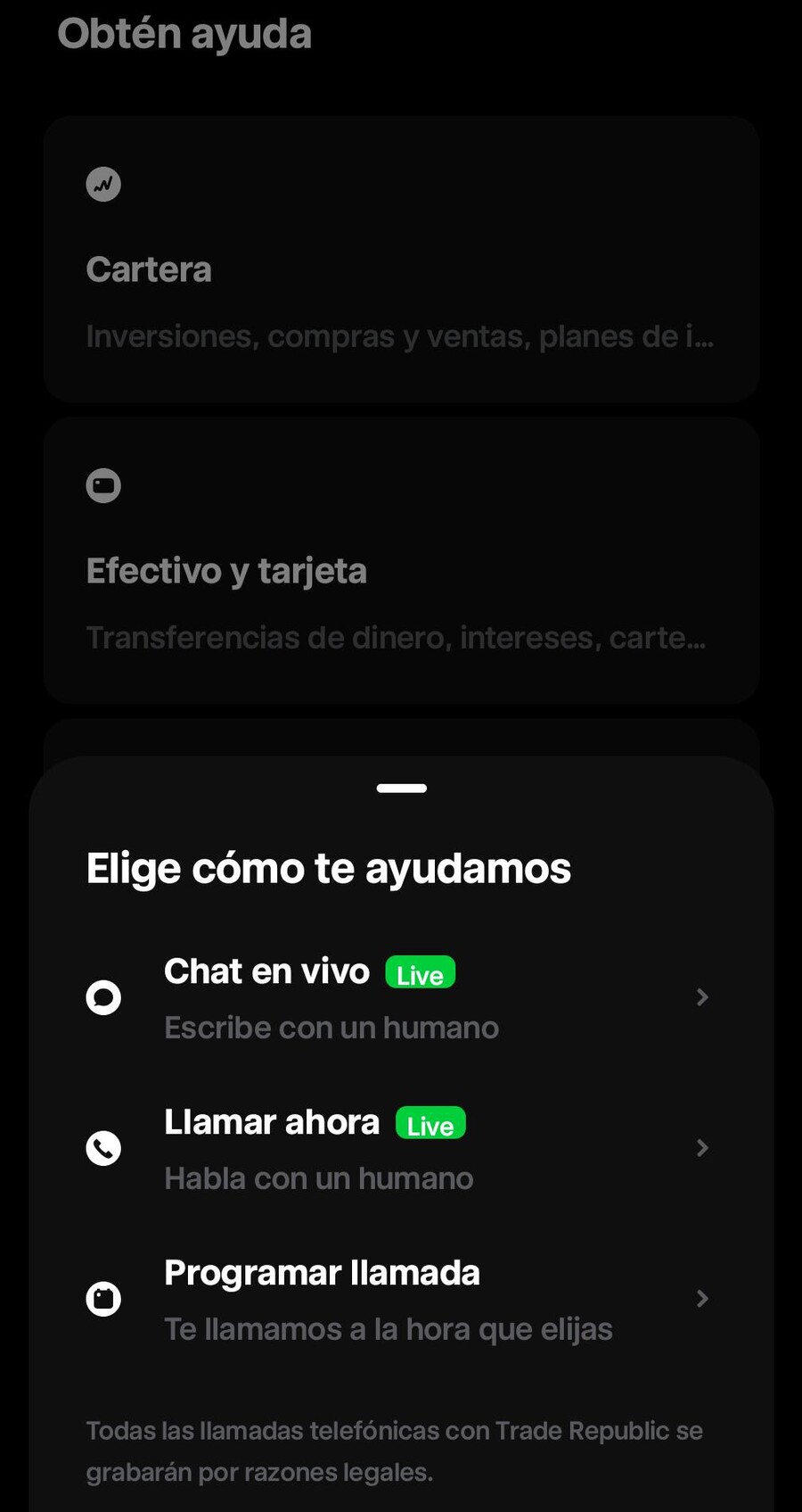 Trade Republic servicio de atención al cliente