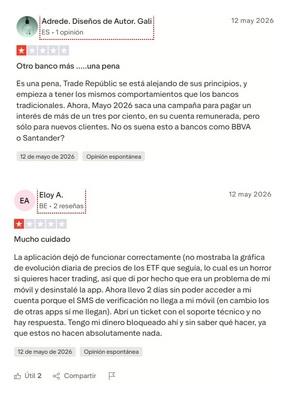 Probé el Servicio Atención al Cliente de Trade Republic y esta es mi opinión