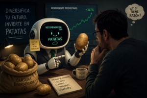 Mi Inteligencia Artificial me ha sugerido que invierta en patatas: Crónica de un bot financiero con crisis de identidad