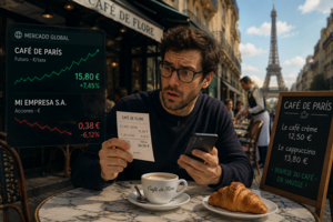 Mi viaje al extranjero o cómo descubrí que el café de París cotiza más alto que las acciones de mi empresa