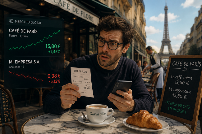 Mi viaje al extranjero o cómo descubrí que el café de París cotiza más alto que las acciones de mi empresa