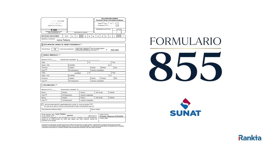 Formulario Virtual N° 855