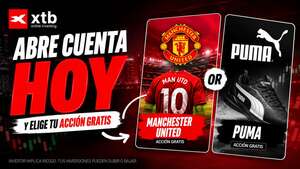 XTB Chile: abre cuenta hoy y elige tu acción gratis (Manchester United o Puma)