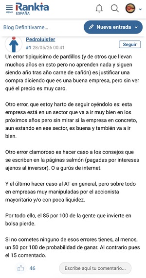 Gota a gota es peor.