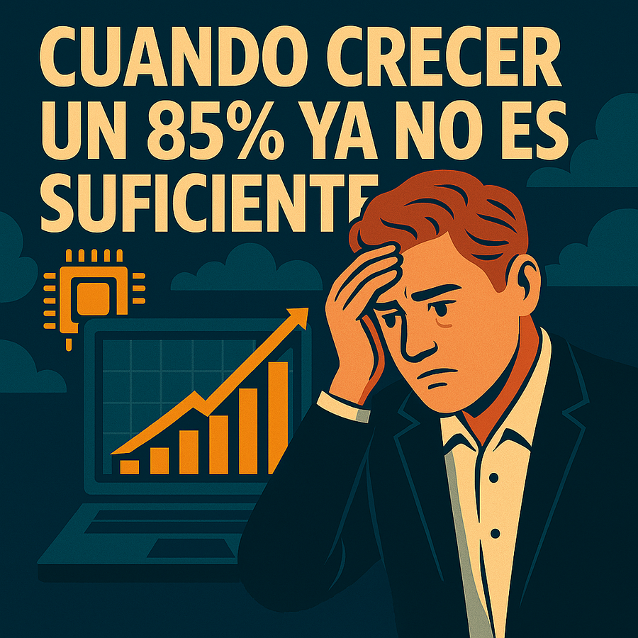 Cuando crecer un 85% ya no es suficiente