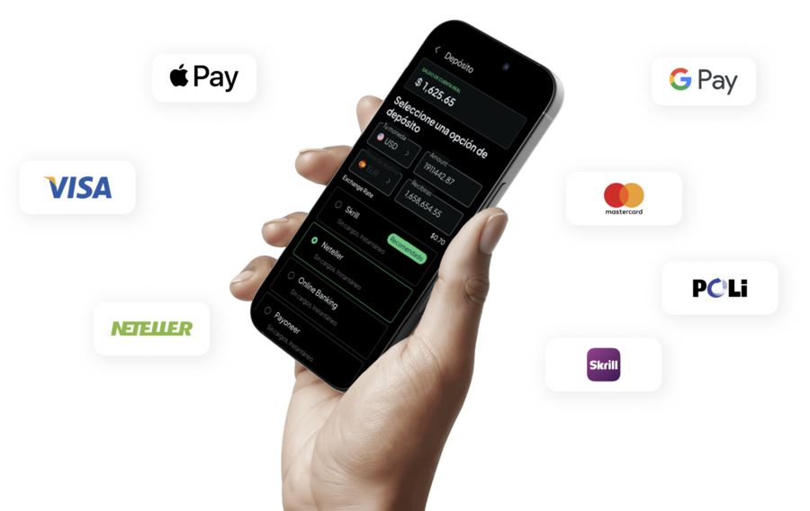 Interfaz de la App móvil de ZERO Markets